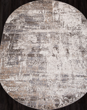 Ковер российский F052 TORNADO (Фризе, бежевый, серый)