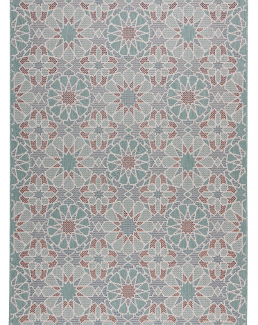 Ковер бельгийский 9886-Z703 MUNDO (Полипропилен, оранжевый, зеленый)