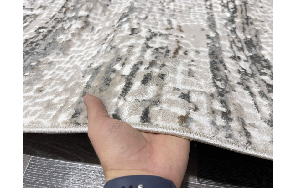 Турецкий ковер 40343C_COKME BEJ / ACIK GRI ОВАЛ