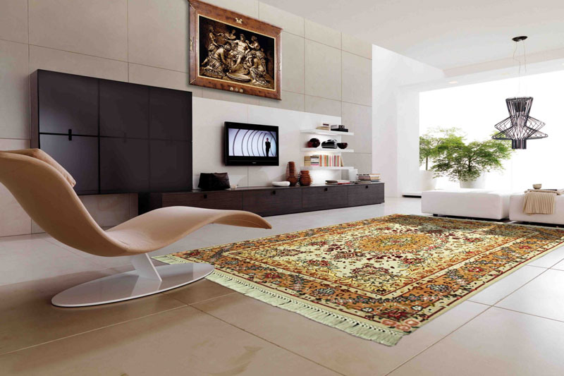 Ковер из хит-сета в интерьере